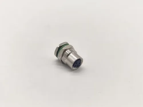 Miniatura 7 de Elecbee 5 unids m8 4 pin conector circular hembra recto impermeable frontal panel receptáculos cable soldadura tipo