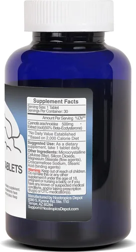 Miniatura 11 de Nootropics Depot Beta Ecdysterona/20-hidroxiecdisona 50% cápsulas 500mg Extracto de cianotis aracnoidea Fitoecdisteroide 30