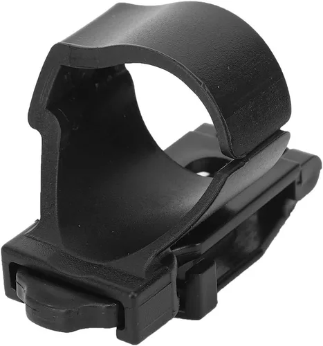 Clip de esnórquel negro, tipo de liberación rápida, hebilla de conector universal para buceo, soporte de tubo de aire, soporte de tubo de esnórquel