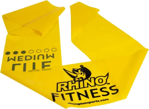 Miniatura 3 de Champion Sports Banda plana de estiramiento de terapia de resistencia Amarillo