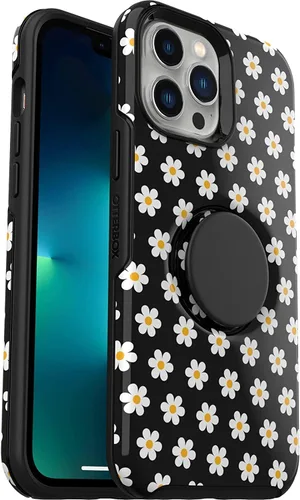 Miniatura 4 de OtterBox Funda para iPhone 13 Pro Otter + Pop Symmetry Series - Aguas tranquilas (azul), PopSockets integrados PopGrip, delgada, apta para bolsillo