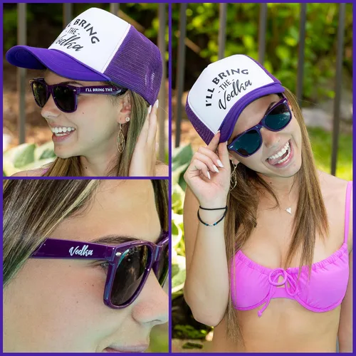 Miniatura 2 de Funky Junque Gorra de béisbol de malla para mujer, para despedida de soltera