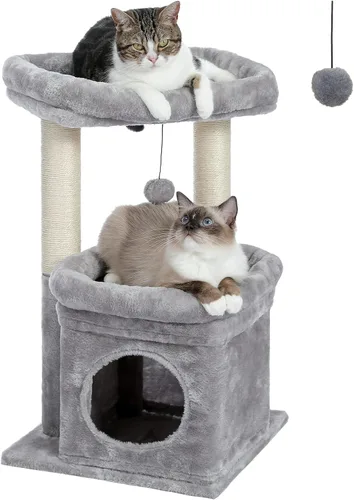 Miniatura 13 de PEQULTI Árbol para Gatos Torre de Gatos para Gatos Grandes con Postes de Rascar Cubiertos de Sisal y Reposo Extra Grande para Gatos