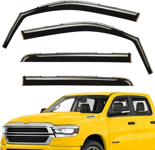 Miniatura 10 de Deflectores de ventana extra duraderos en el canal, viseras de ventana, protectores de lluvia aptos para Chevrolet (Chevy) Equinox 2010-2017