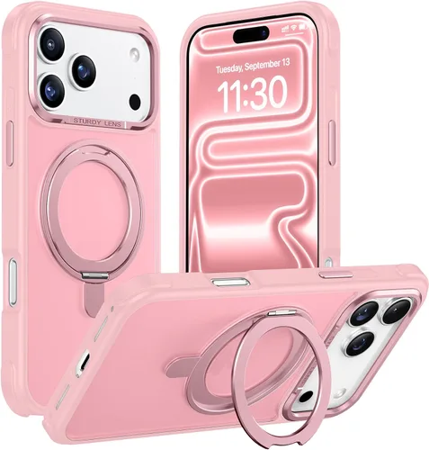 Miniatura 8 de Magnética para iPhone 12 e iPhone 12 Pro Funda, [con Soporte de Anillo Magnético Invisible Giratorio 360°][A Prueba de Golpes][Compatible