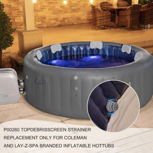 Miniatura 7 de Piezas de spa para bañera de hidromasaje de piscina para SaluSpa Top Residuos Filtro de repuesto con sello solo para Bestway y Coleman Lay-Z-Spa