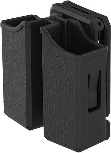 Bolsa universal doble para revista, 0.354 in .40 .45 .357 doble pila Mag. Funda de doble pila con clip de cinturón de 1.5 a 2.5 pulgadas para Glock