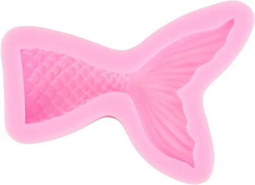 ScivoKaval Molde de cola de sirena de silicona para hornear decoración de pastel de gelatina Sugarcraft Chocolate Fondant pasta de goma de mascar