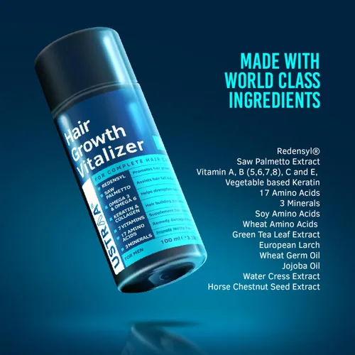 Miniatura 4 de Ustraa Vitalizador para el crecimiento del cabello, 3.4 fl oz