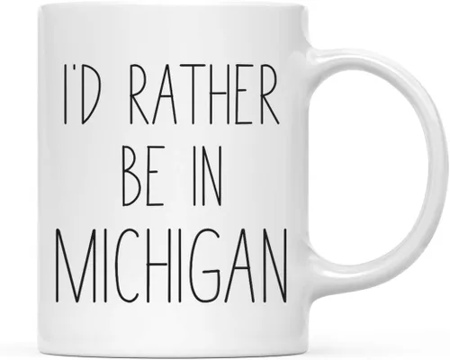 Miniatura 53 de Andaz Press Taza de café de 11 onzas, regalo con texto en inglés "I'd Rather Be in Alabama", 1 paquete, para estudiar en el extranjero, regalo
