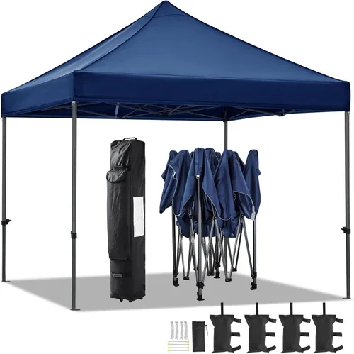 Miniatura 18 de Yaheetech - Tienda de campaña desplegable resistente, refugio comercial instantáneo de 10 x 15, toldo ajustable al aire libre con bolsa con ruedas