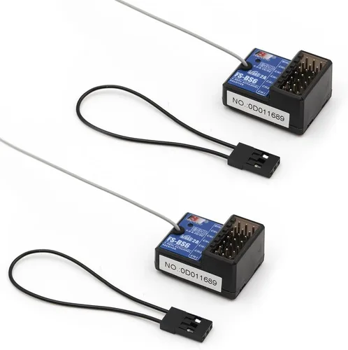 Miniatura 10 de Flysky FS-BS6 Receptor de 6 canales con sistema de estabilización giroscópico para control remoto FS-GT5 Transmisor de radio RC Car (1 unidad FS-BS6)