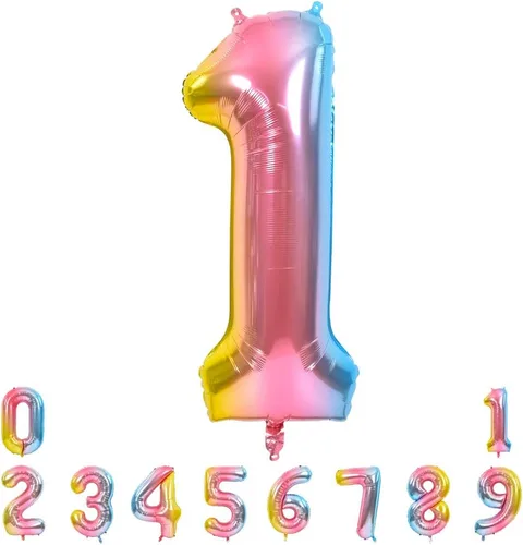 Miniatura 153 de TONIFUL 40 Inch Pastel Blue Number 8 Foil Balloons Large Mylar Foil Digital 8 Balloons for 8th Birthday, Gender Neutral Party, Baby Shower, Oro rosa