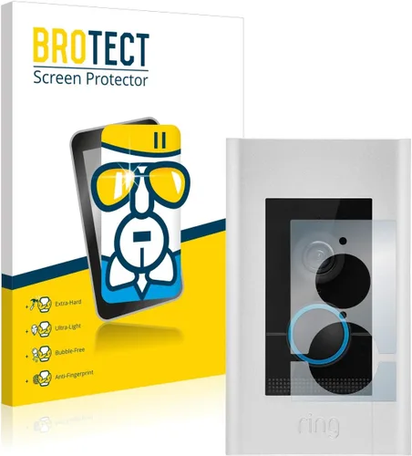 Miniatura 3 de brotect AirGlass - Protector de pantalla de vidrio para timbre de timbre de video Ring Elite, extraduro, ultraligero