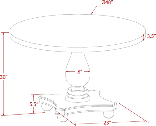Miniatura 14 de East West Furniture I2VE5-703 - Juego de mesa y sillas de cocina de 5 piezas, incluye una mesa de comedor redonda con pedestal y 4 sillas de comedor