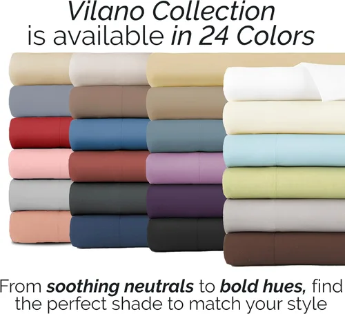Miniatura 10 de Southshore Fine Linens VILANO Springs faldón para cama plisada, 15 pulgadas, Microfibra, Blanco brillante, gemelo