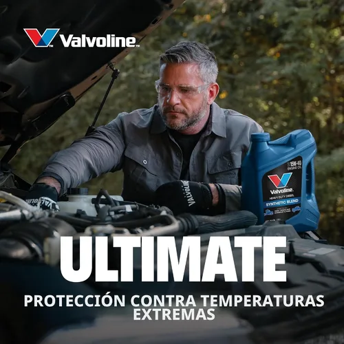 Miniatura 6 de Valvoline Heavy Duty Synthetic Blend 15W-40 Aceite para motor diésel, 1 gal, caja de 3