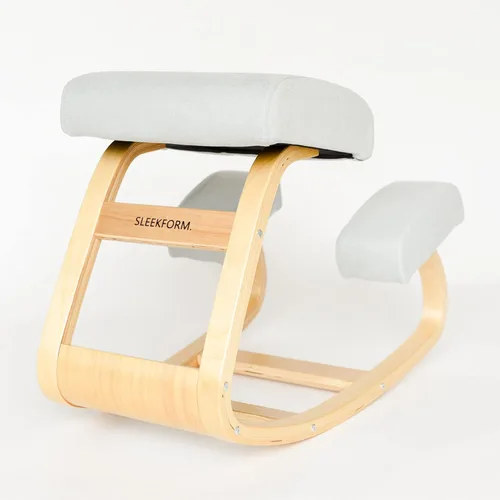 Miniatura 6 de Sleekform Silla ergonómica de rodillas – escritorio mecedora para oficina en casa, taburete ergonómico para sentarse activamente, silla correctora