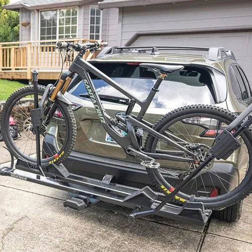 Miniatura 8 de Yakima StageTwo - Portabicicletas de enganche de bandeja ajustable escalonada premium de 1.25 pulgadas para 4 bicicletas, se adapta a distancias