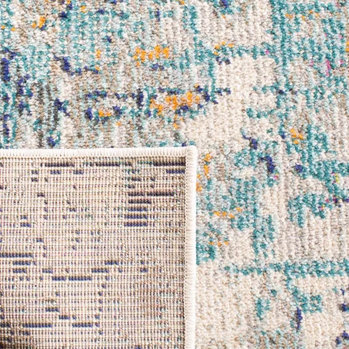 Miniatura 69 de SAFAVIEH Colección Madison - Alfombra de acento 2'2" x 4', negro y dorado, diseño abstracto moderno, no desprende pelusa y fácil cuidado, ideal