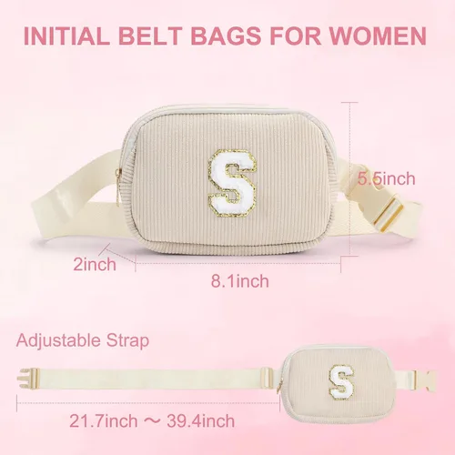 Miniatura 6 de YOOLIFE Riñonera para adolescentes y niñas, regalos de Pascua para niños y niñas, bolsa cruzada pequeña de pana, riñoneras, regalos de cumpleaños