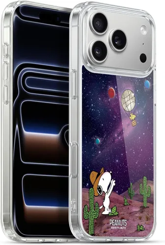 Miniatura 156 de Head Case Designs Funda de gel con licencia oficial de Peanuts Nebula Cactus Needles Snoopy Space Cowboy [protección de grado militar] compatible