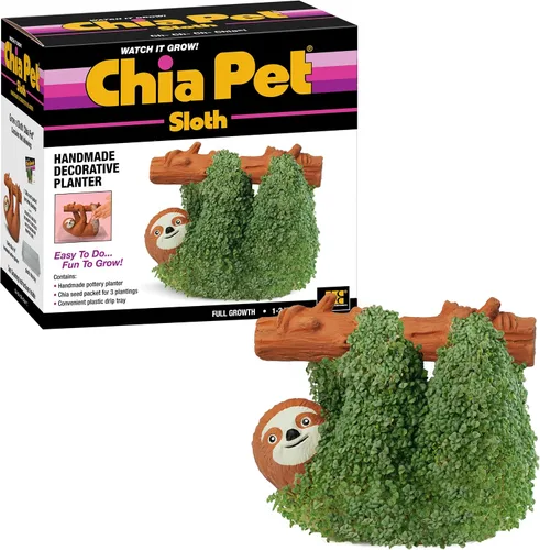 Miniatura 14 de Chia Pet Bear Cub con paquete de semillas, maceta decorativa de cerámica, fácil de hacer y divertido de cultivar, regalo novedoso, perfecto