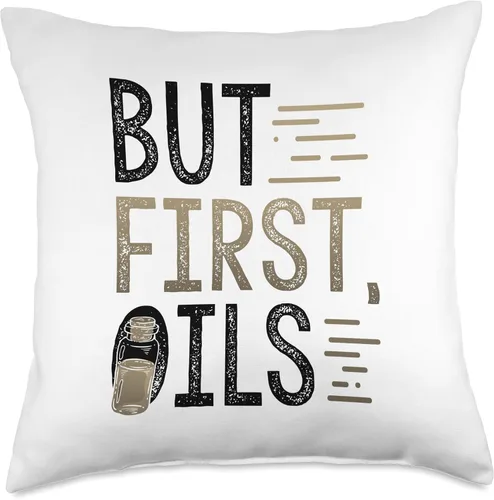 Miniatura 4 de Essential Oil Practitioner But First Oils Fun Essential Oils Throw Pillow