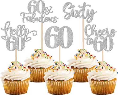 Miniatura 52 de 30 piezas de adornos para cupcakes de 12 cumpleaños feliz, brillantes doce, hola 12, felicitaciones a 12 años, adornos para cupcakes, 12