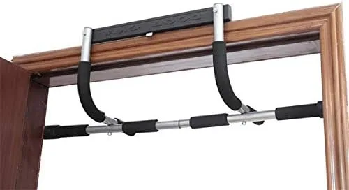 Miniatura 8 de Barra de dominadas para puerta de fitness, equipo de gimnasio portátil para interiores, multiagarre fuerte para puerta Barra de dominadas