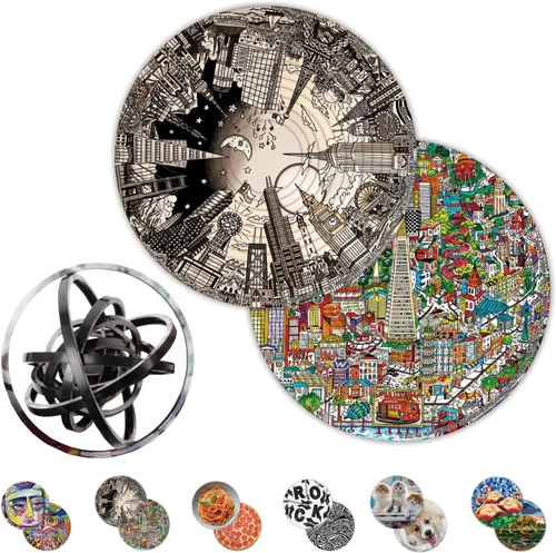 Miniatura 9 de Spin Flip Puzzle – Abstracto – Girarlo, voltear, Resolverlo! para aquellos que aman el cerebro teasers! Juguete antiestrés para adultos. Gran regalo