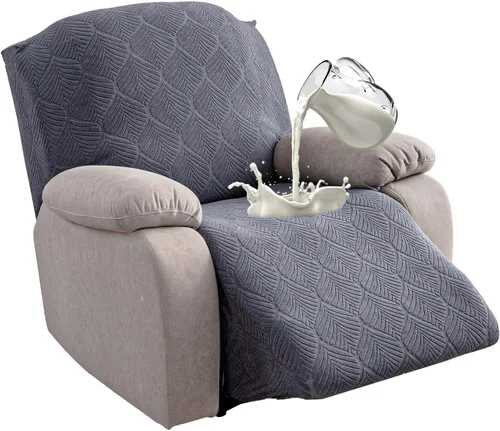 Miniatura 37 de Funda para Silla Reclinable 100% Impermeable, 1 Pieza Fundas Elásticas para Sofá Reclinable Lavables para Silla Reclinable para Mascotas, Perros
