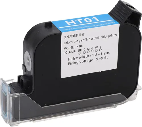 Hilitand Cartucho de tinta invisible de 0.500 in y 1.4 fl oz, cartucho de tinta para impresora de inyección de tinta, máquina de codificación de