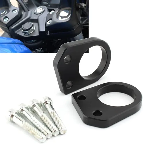 Miniatura 3 de Abrazadera de montaje espaciador elevador para manillar de motocicleta de 0.394 in para Suzuki GIXXER 250 SF