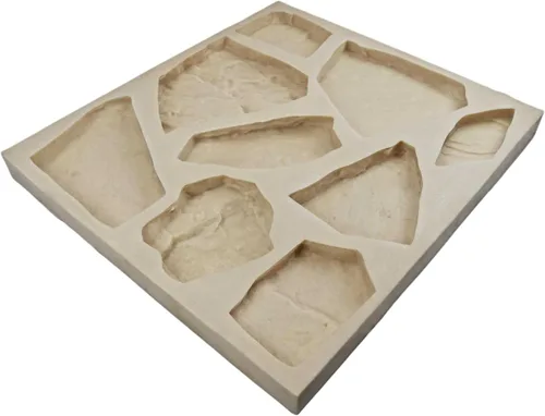 Miniatura 7 de Molde de goma de piedra de chapa para hormigón o yeso, planos de piedra de campo, versión 1, 22.75 x 20.5