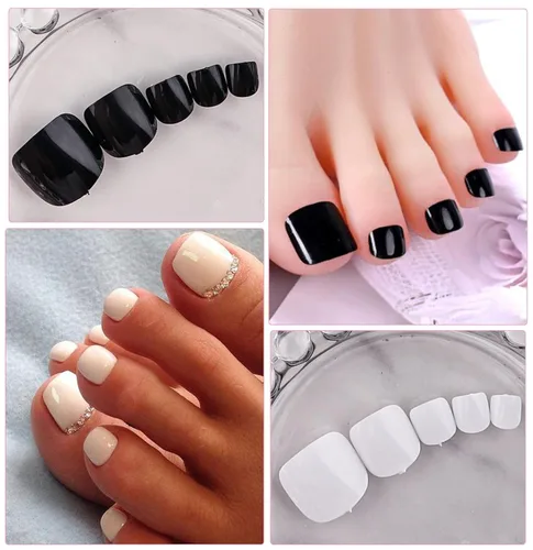 Miniatura 8 de LoveOurHome Uñas postizas a presión para mujer, uñas postizas con pestañas de pegamento, 576 unidades, uñas postizas a presión, uñas cortas