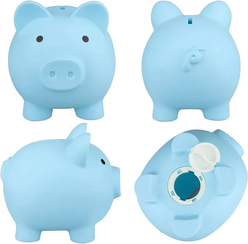 Miniatura 2 de Naysku Bonita alcancía, bonita alcancía de plástico, hucha irrompible, caja de dinero de ahorro de plástico para niños y niñas, caja de monedas