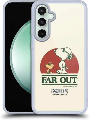 Miniatura 281 de Head Case Designs Funda de gel Woodstock 50th con licencia oficial de Peanuts Snoopy Guitar 1969 [protección de grado militar] compatible