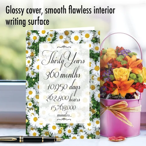 Miniatura 3 de NobleWorks Tarjeta de felicitación de 30 aniversario (compañero de trabajo) con sobre de 5 x 7 pulgadas para hombres, mujeres (1 tarjeta), cuenta