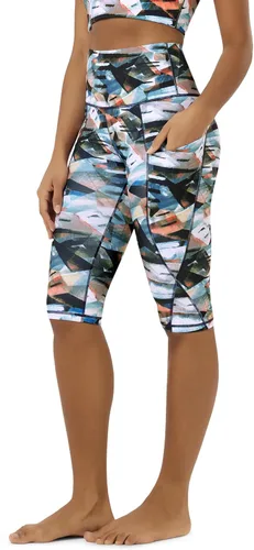 Miniatura 165 de ODODOS - Leggings capri de cintura alta para mujer con bolsillos, control de abdomen, no se transparentan, para entrenamiento atlético, running