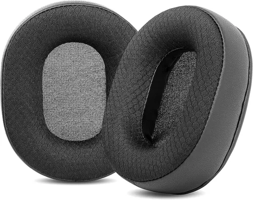 TT-BH047 - Almohadillas de repuesto compatibles con Taotronics SoundSurge 47/TT-BH047, almohadillas de tela para auriculares, color negro