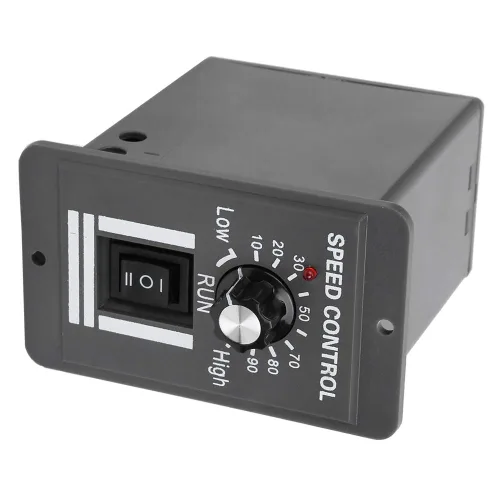 Miniatura 9 de Controlador de velocidad del motor DC 12-60V 10A, regulador de velocidad del motor eléctrico de marcha atrás hacia adelante Controlador de velocidad