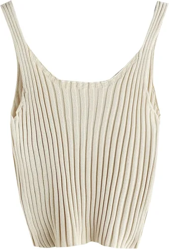 Miniatura 2 de SweatyRocks - Camiseta de tirantes para mujer, ajustada, tipo chaleco, sin mangas, acanalada