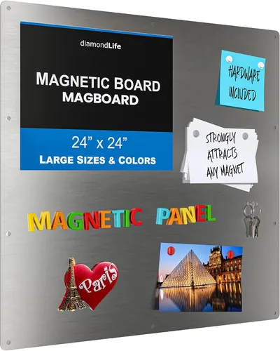Miniatura 30 de 36 x 48 pulgadas - Pizarra magnética - Tablero de notas y visión para el hogar, la oficina y el aula - Tablero magnético para niños - Tornillos