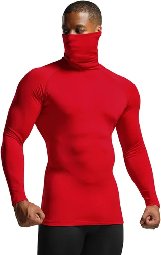 Miniatura 5 de ATHLIO 2 or 3 Pack Men's Thermal Long Sleeve Compression Shirts, TurtleMock Winter Sports Base Layer, Active Running Shirt