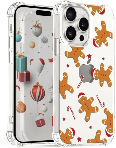 Miniatura 14 de Funda de Navidad para iPhone XR, diseño impreso de hombre de jengibre, transparente, suave, a prueba de golpes, funda protectora de TPU a prueba