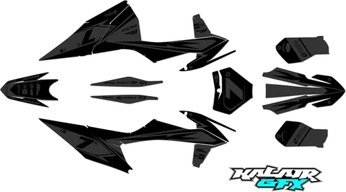 Miniatura 3 de Kit de gráficos para KTM Motocross 4-Stroke 250 SX-F, 350 SX-F y 450 SX-F años 2019, 2020, 2021 y 2022 serie Bolt Blue 16 Mil - Calcomanías