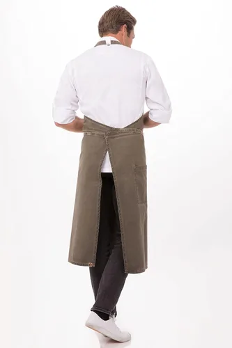 Miniatura 3 de Chef Works Unisex Dorset Chefs Bib Apron Earth Brown One