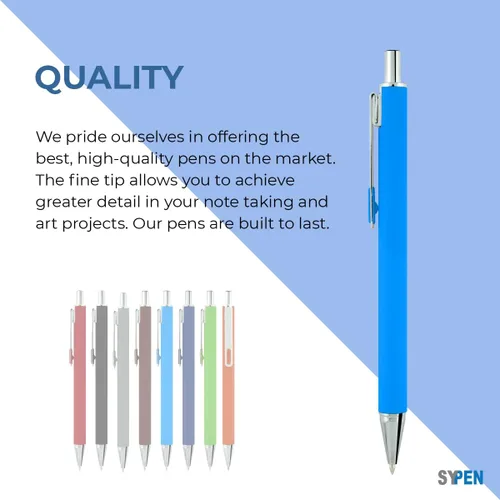 Miniatura 3 de SyPen Personalizado con tu logotipo personalizado o bolígrafo de texto, paquete de 100 bolígrafos de metal para marketing, fiestas y eventos