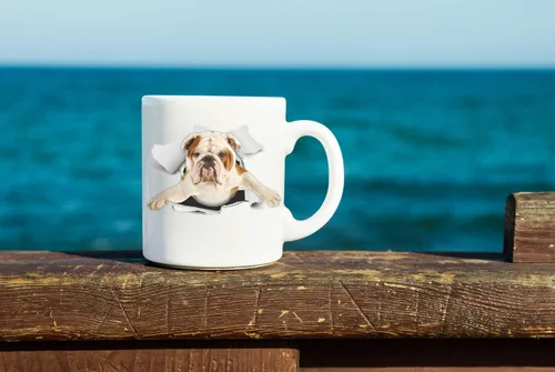 Miniatura 6 de Lindest British Bulldog - Taza de café divertida de cerámica, regalo perfecto para amantes de los perros, bonita taza de café novedosa, gran